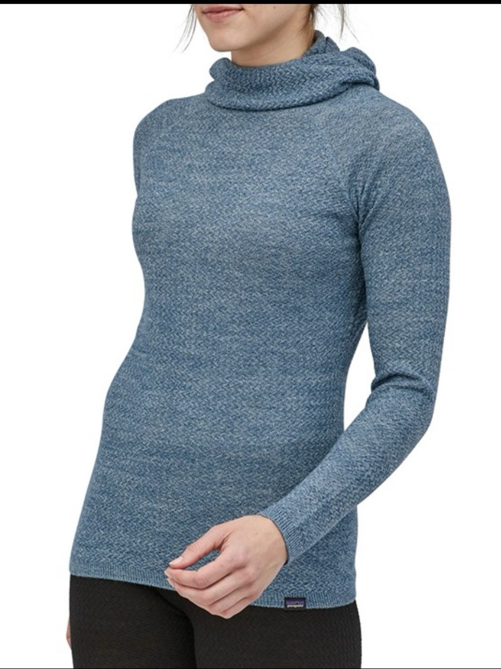Patagonia Capilene Air Hoodie Merino Wool Blend, Women Medium
Stellar Blue/White